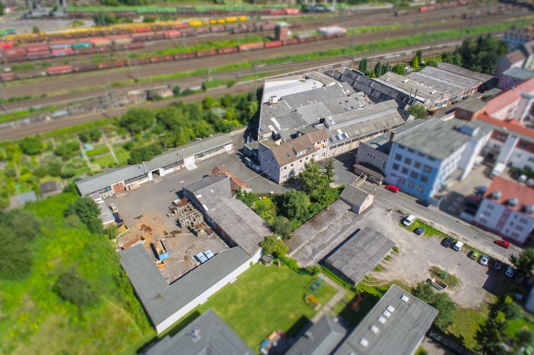 Luftaufnahme des Werks der Agrartechnik Paul Plate GmbH in Hagen
